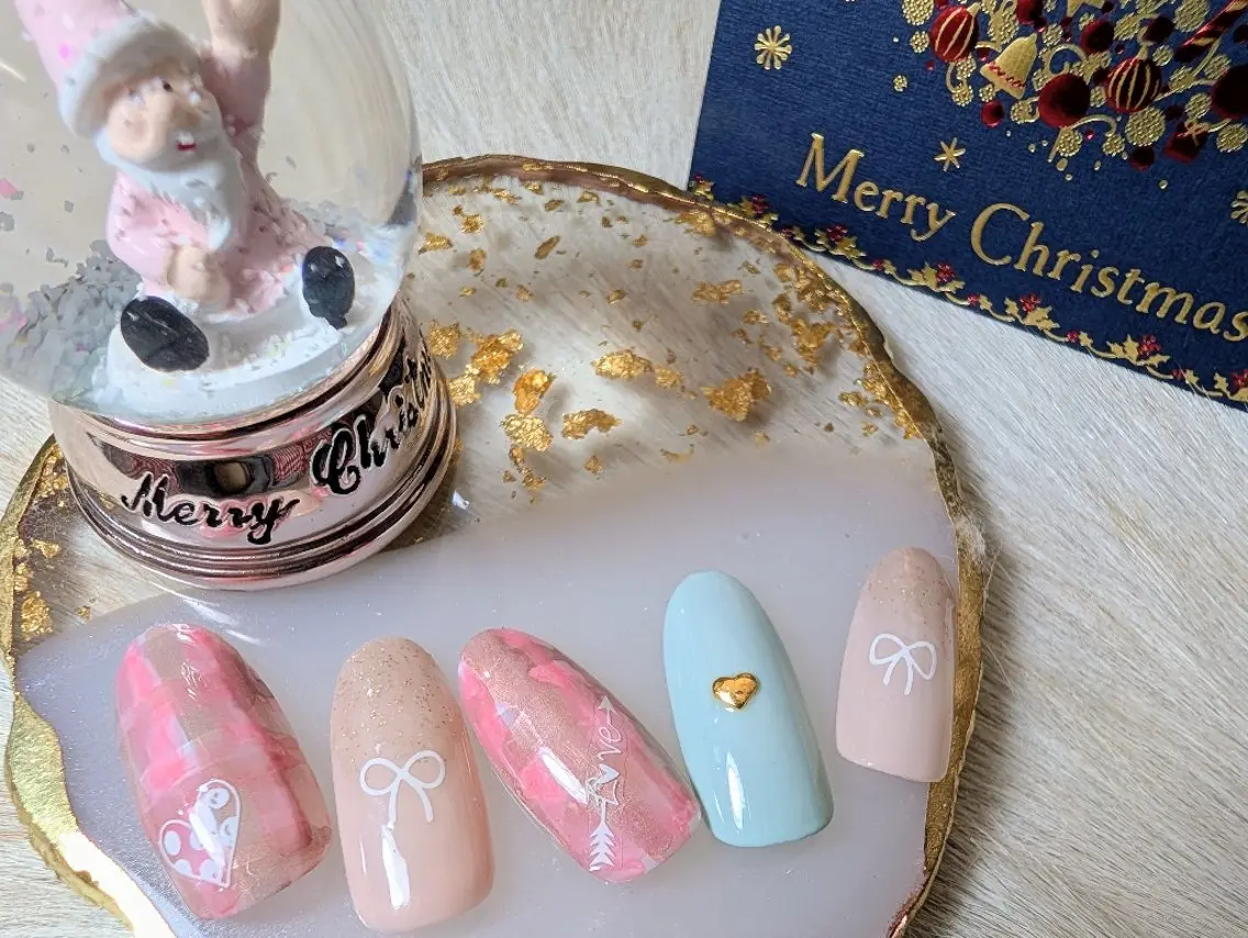 ネイル 冬ネイル クリスマス ⟡.marina⟡. 6月予約受付中のネイルデザイン