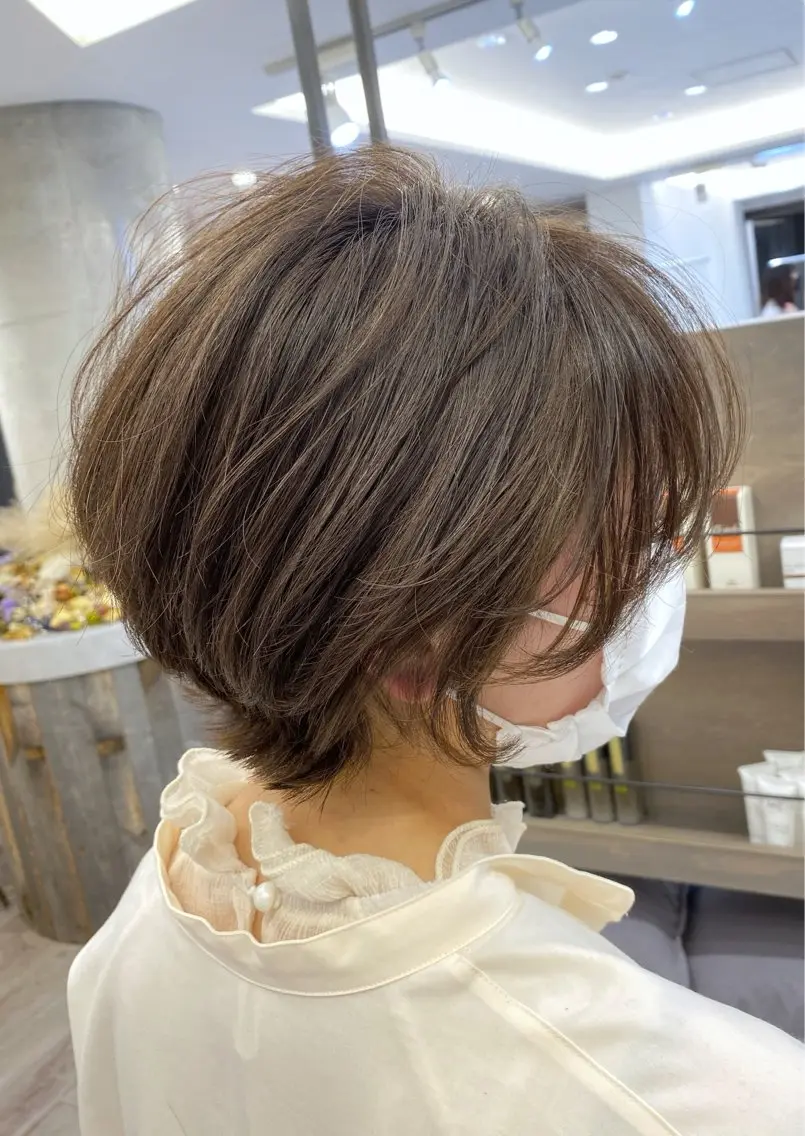 ショート ♡似合わせ ♡ハイトーン♡のヘアスタイル