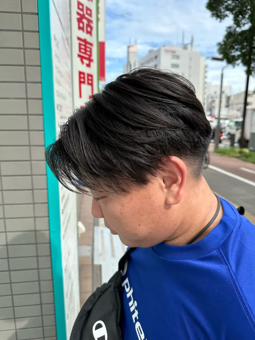 メンズカット+炭酸泉の写真
