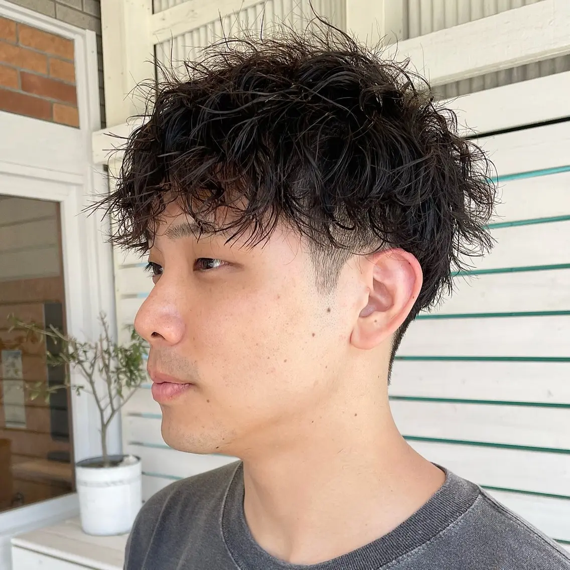 パーマ メンズ メンズパーマ ツイストスパイラルパーマ スパイラルパーマ こいけ みきののヘアスタイル