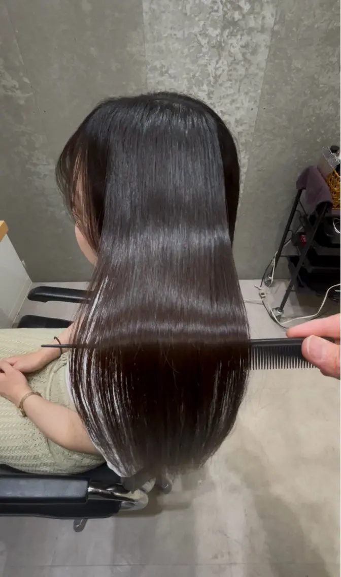 ロング 髪質改善 ロング トリートメント 髪質改善ヘアケア 艶髪特化/上田のヘアスタイル