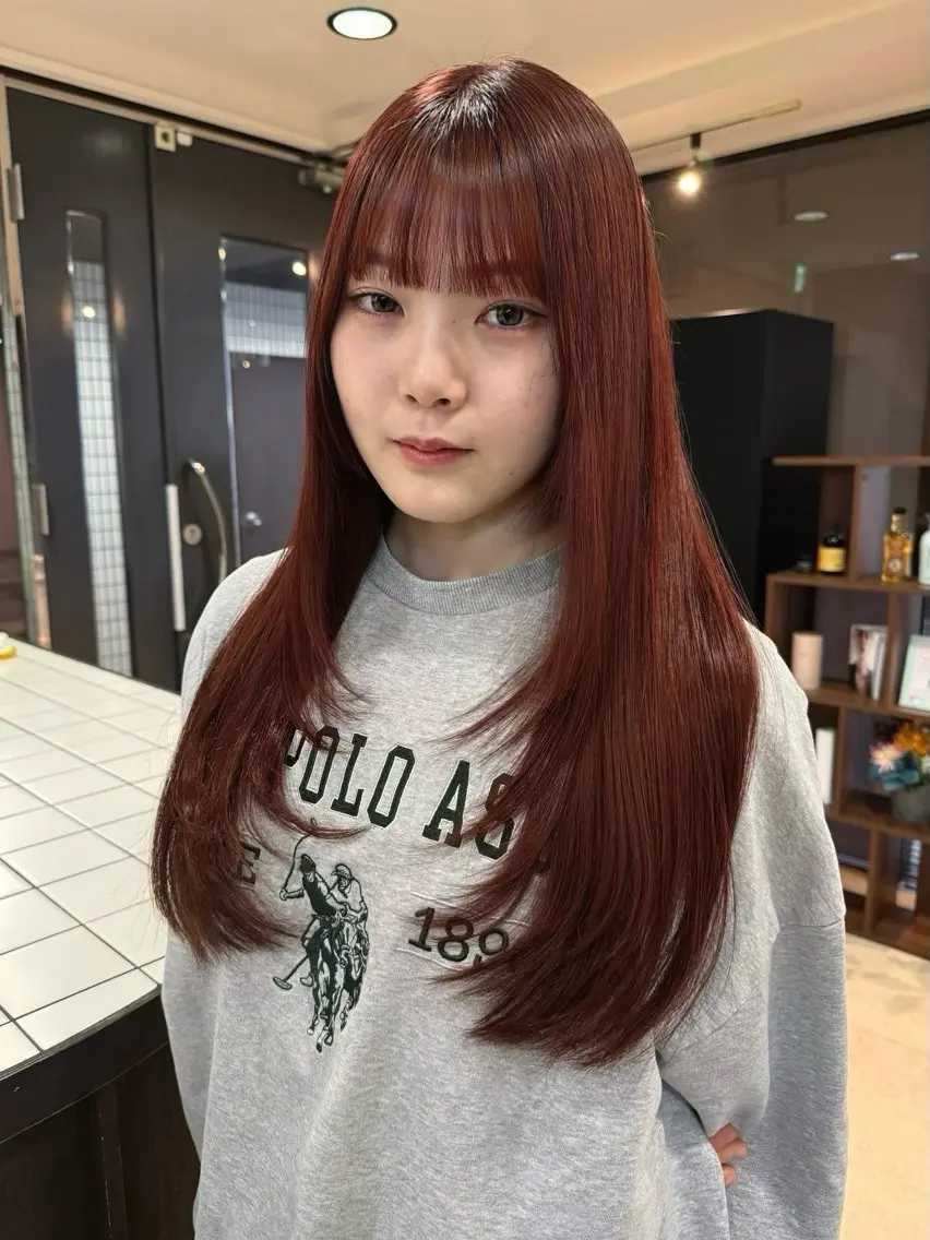 ロング レイヤーカット 宮嶋 蓮のヘアスタイル