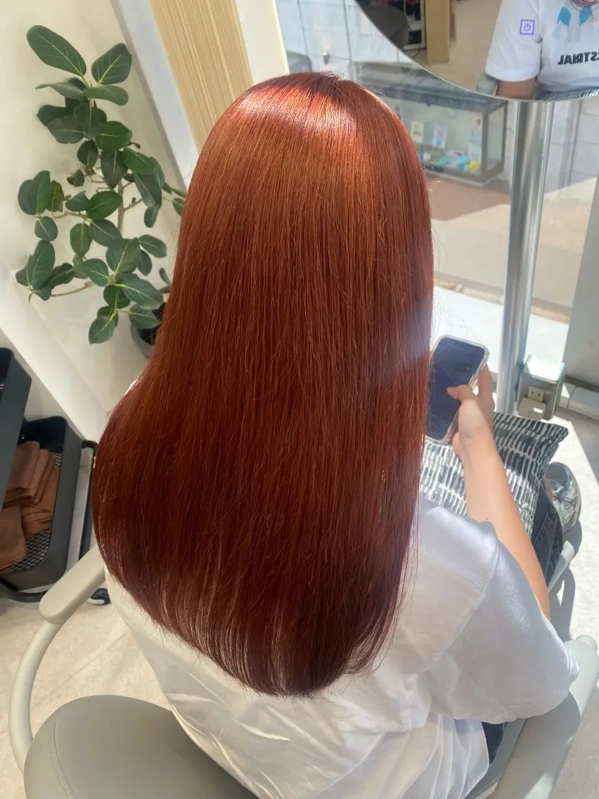 ロング カラー カット ヘアカラー 🍓暖色カラー🍓 fuminaのヘアスタイル