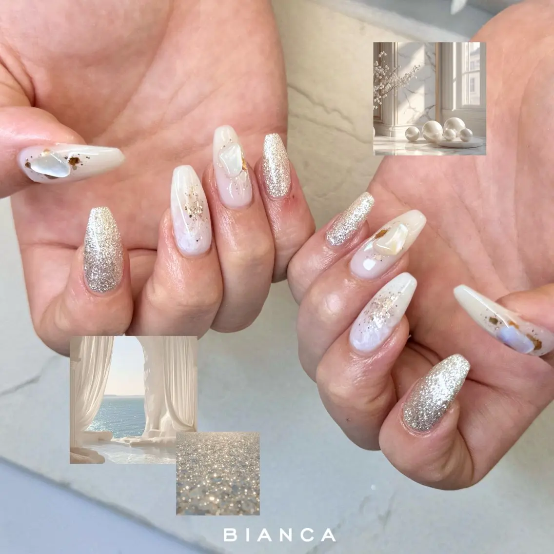 ネイル フラッシュネイル フレンチネイル ジェルネイル グラデーション マグネットネイル ハンドネイル Bianca大宮 Nail*森澤のネイルデザイン