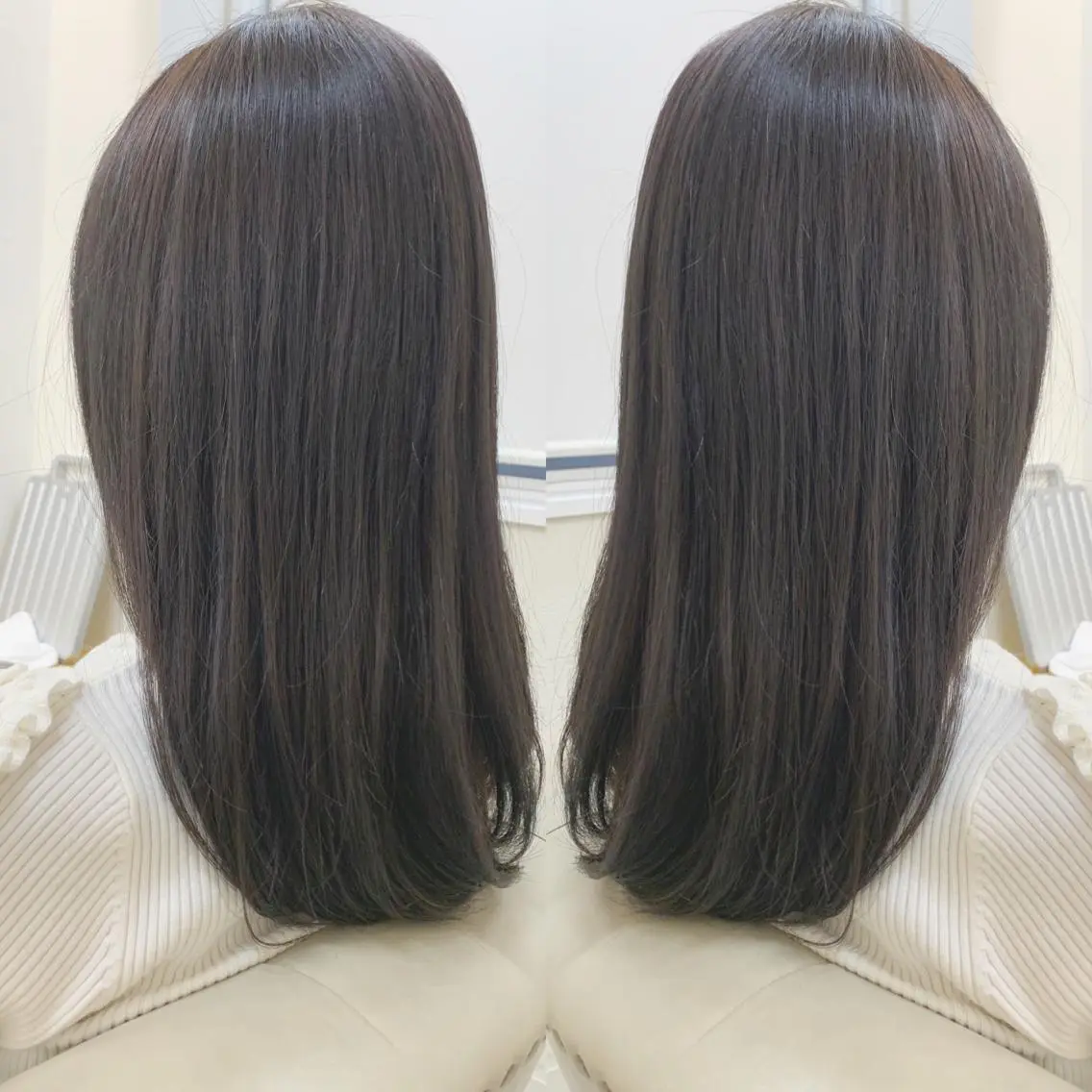 セミロング 髪質改善 カット 縮毛矯正 H (エイチ) 烏丸御池店のヘアスタイル