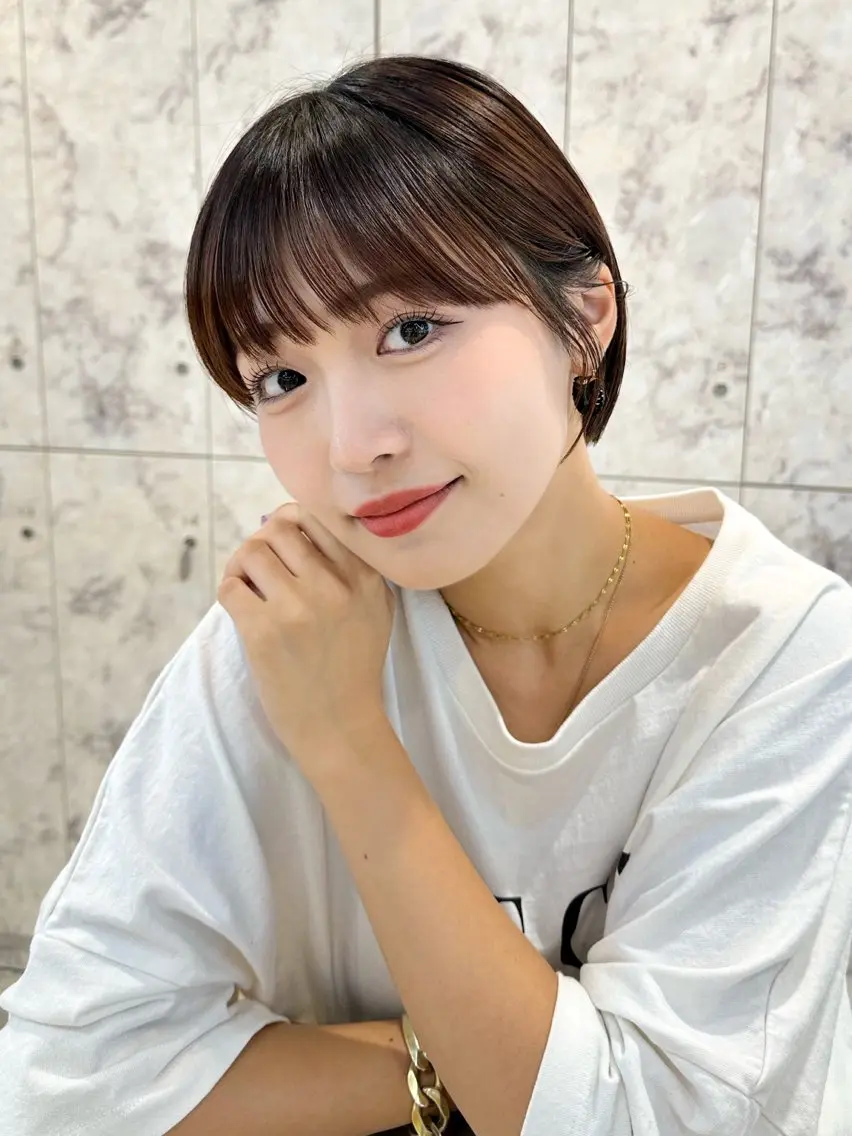 ショート カラー パーマ ヘアアレンジ メンズ カット ヘアカラー トリートメント 新宿/髪質改善/ボブ 韓国レイヤー大重聖斗のヘアスタイル