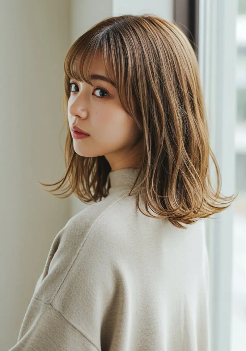 ミディアム カラー ✨GLOW  by face 櫻井✨️のヘアスタイル