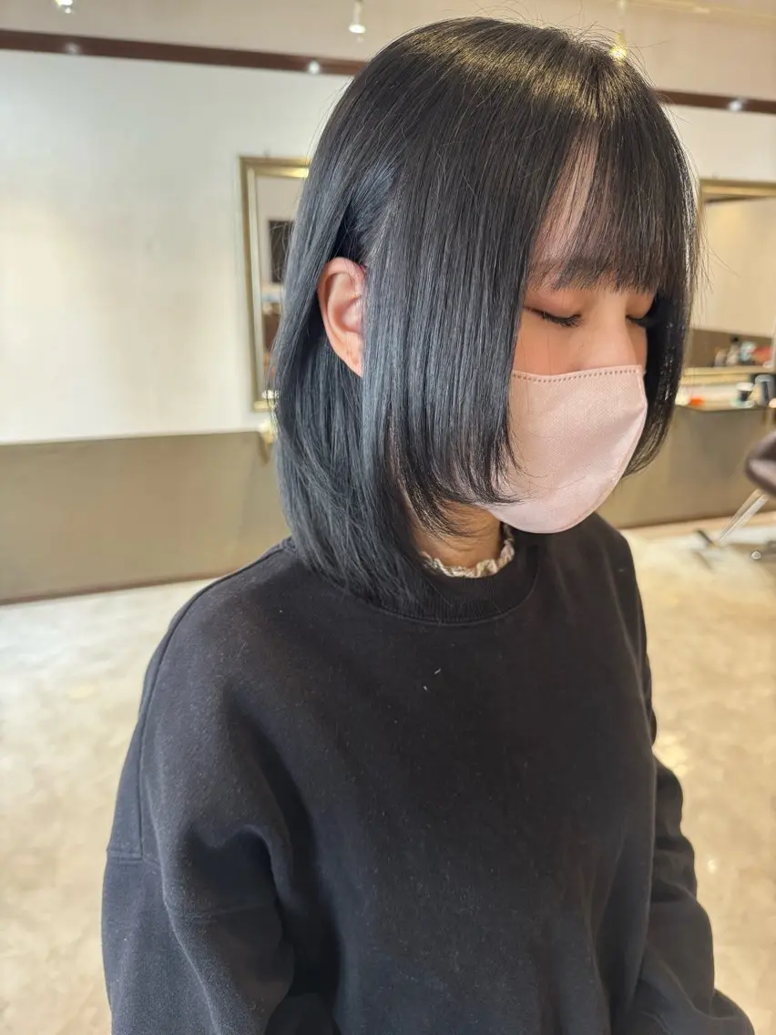 ミディアム カラー 坂井田 浩樹のヘアスタイル