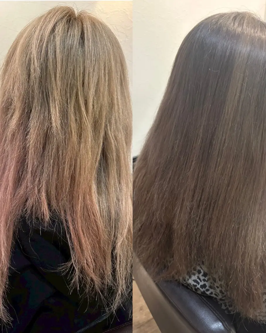 カラー 髪質改善 ソウワ ヒナコのヘアスタイル