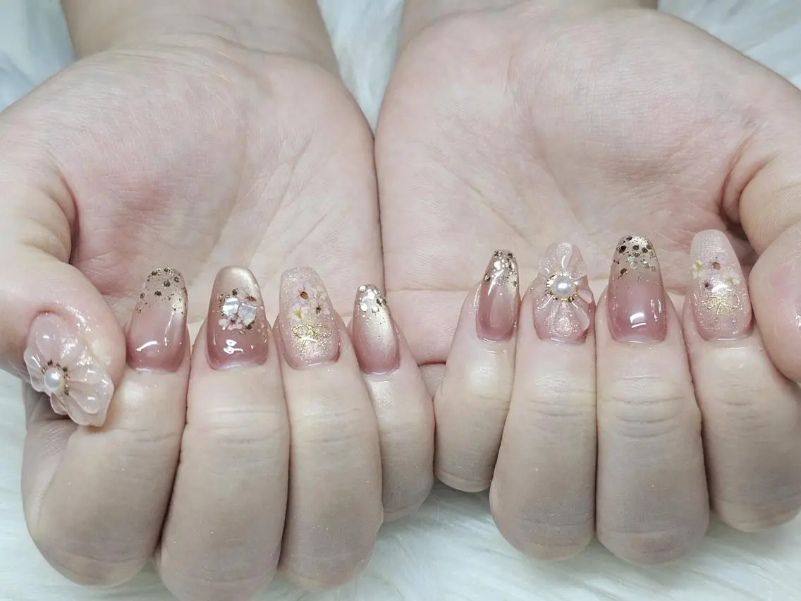 ネイル 持ち込み ハンドネイル ネイリスト Yuのネイルデザイン