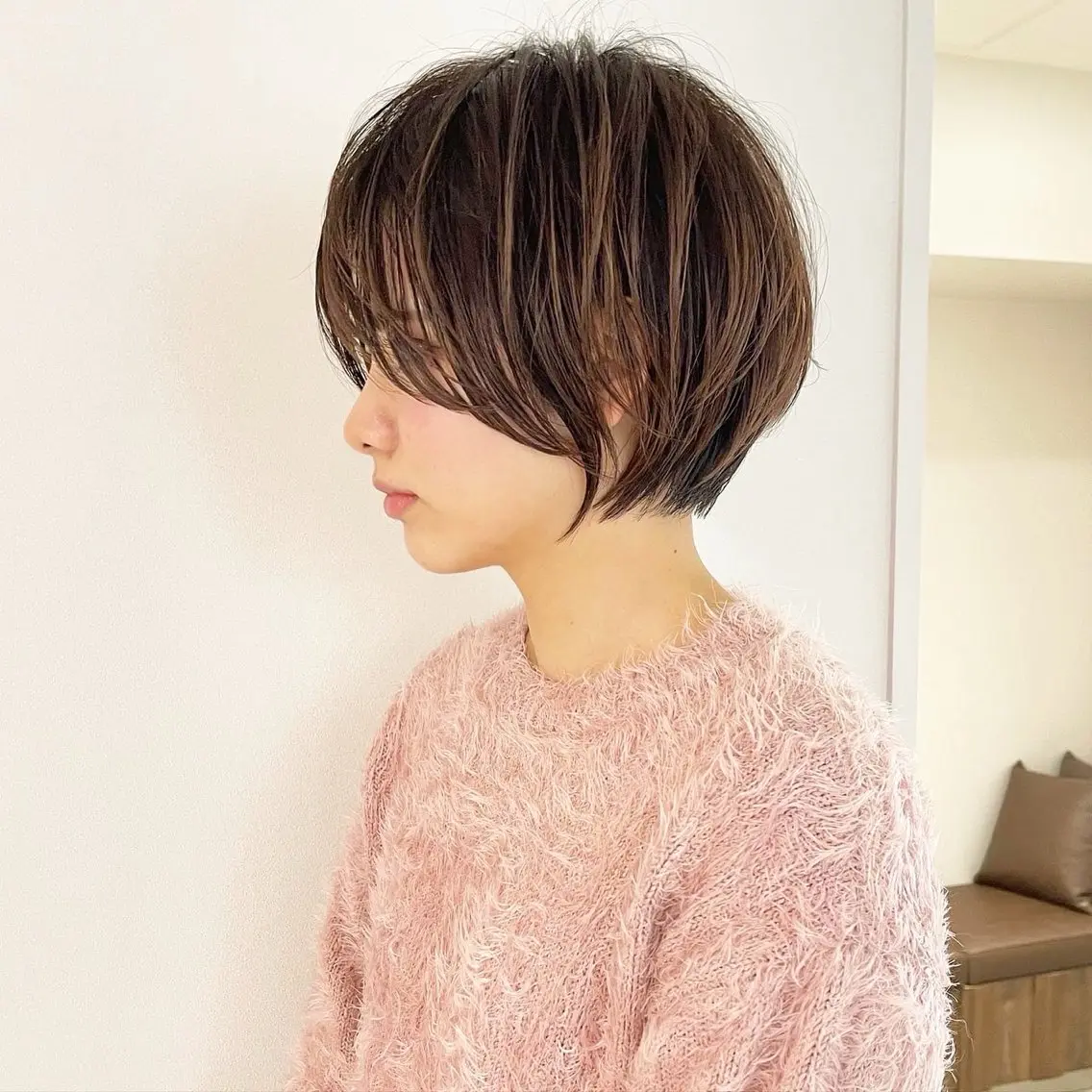 ショート 丸みショート ショートヘア メンズ特化 刈り上げない/金井のヘアスタイル