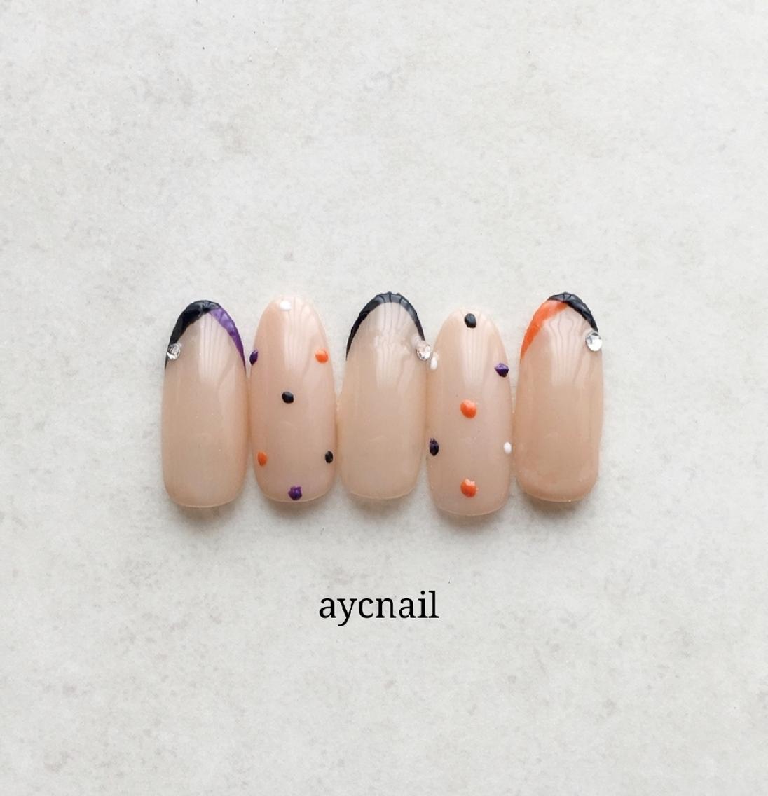 ネイル ハロウィン ハンドネイル 推しネイル | 　aycnailのネイルデザイン