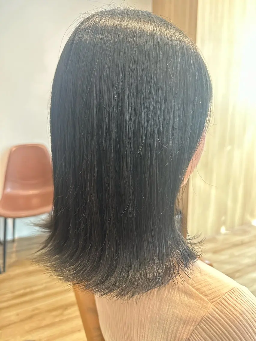 ミディアム パーマ 縮毛矯正 ✨✂️Nori ✂️✨のヘアスタイル