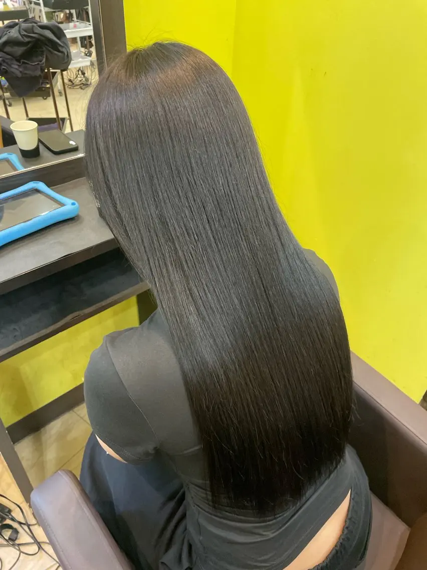 ロング ヘアカラー トリートメント 奥野JAPAN🌈 艶髪カラーのヘアスタイル