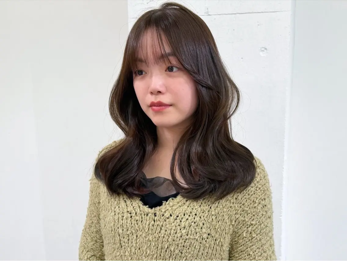 ミディアム カラー ヘアアレンジ カット ヘアカラー トリートメント SALOWIN本山店 naoのヘアスタイル