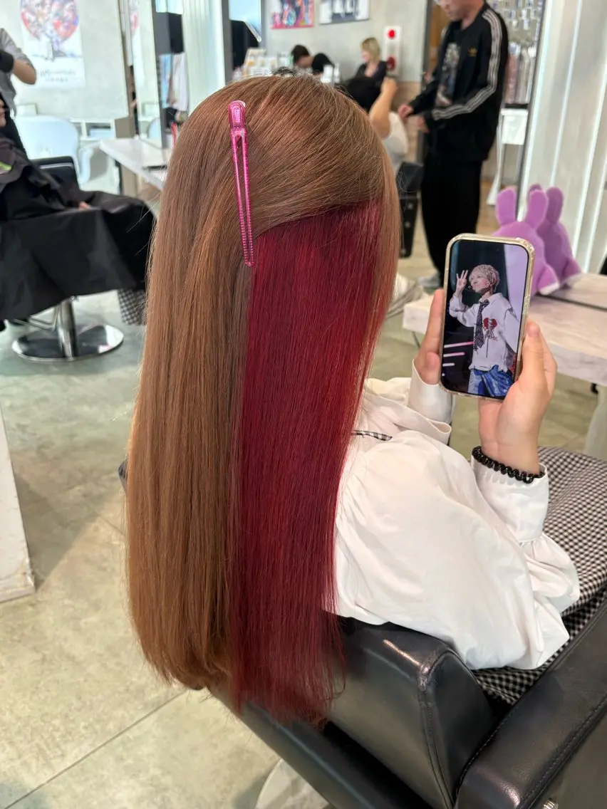 ロング カラー ヘアカラー トリートメント 推しカラー/ ミクのヘアスタイル