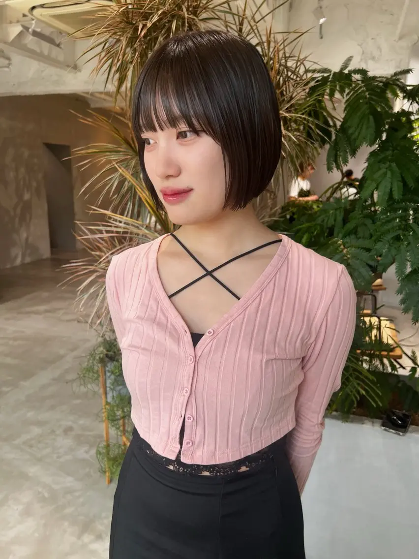 ショート ボブ ホリバ ユカのヘアスタイル