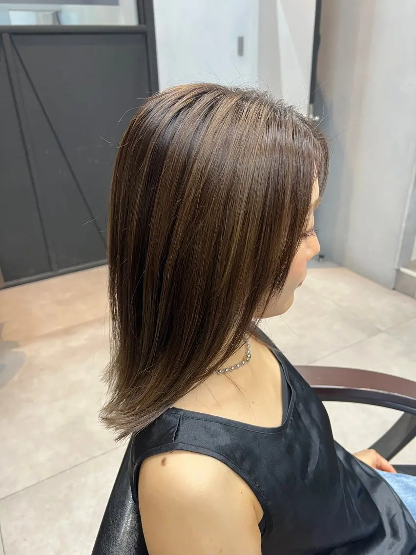 ミディアム ハイライト 🐬Rara 🐬のヘアスタイル