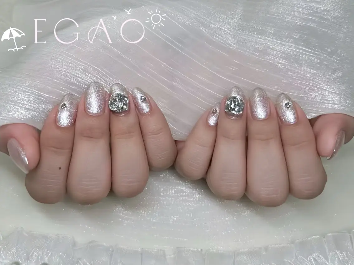 ネイル アートネイル フットネイル フレンチネイル ジェルネイル グラデーション ハンドネイル EGAO NAIL 錦糸町店のネイルデザイン