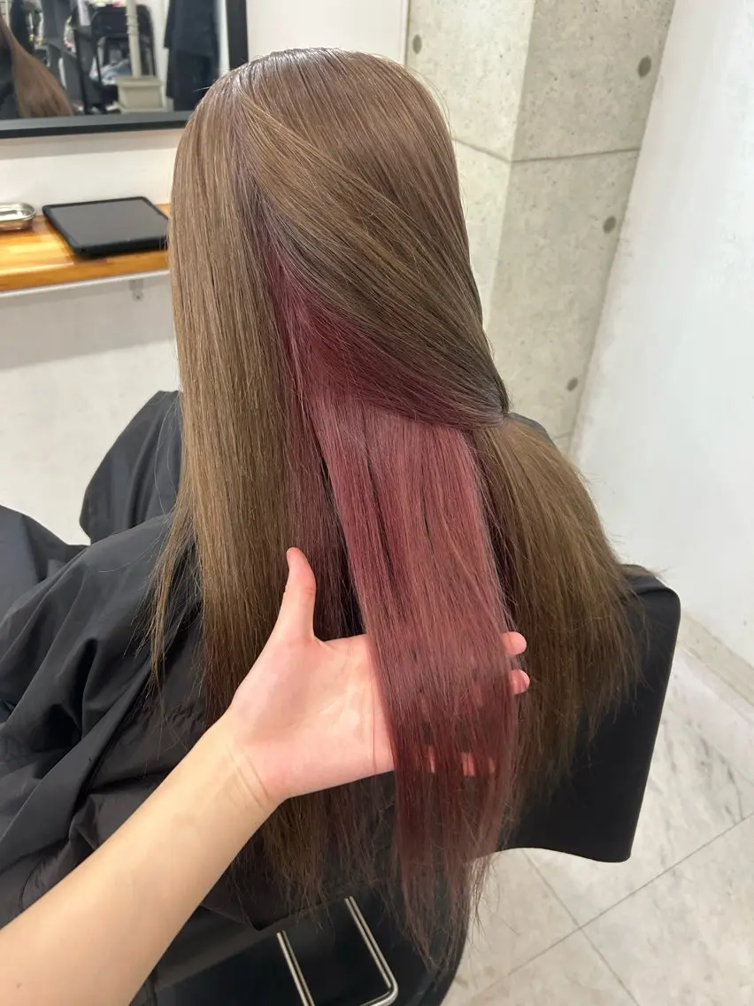 カラー ヘアカラー あべ みゅうのヘアスタイル