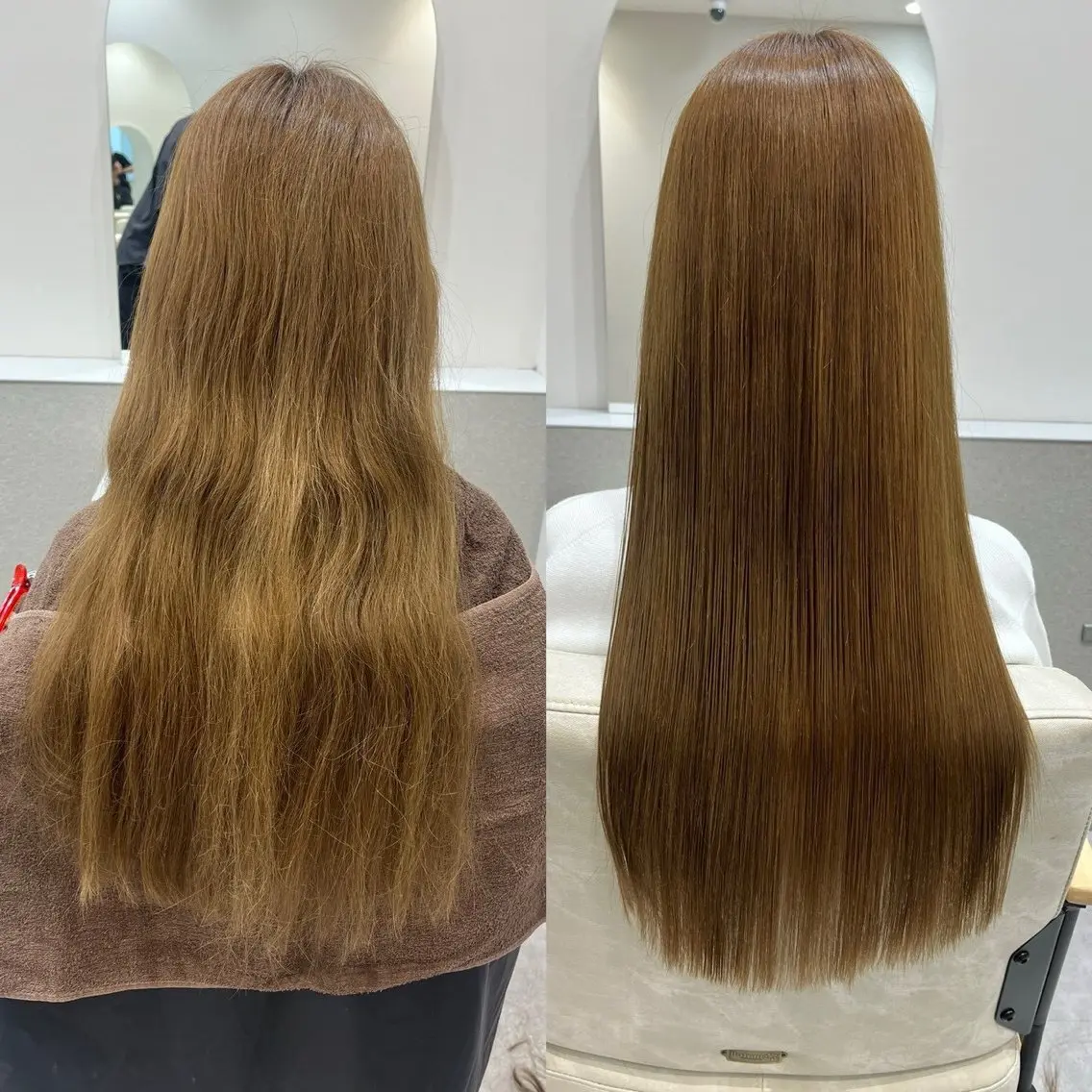 ロング 縮毛矯正 🫧ミネ タイガ🐯のヘアスタイル