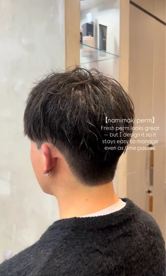 メンズ しずく🤍🧸 / fifthパーマのヘアスタイル