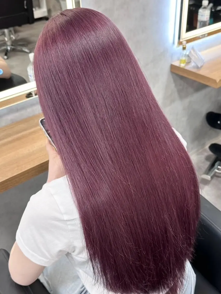 セミロング ヘアカラー トリートメント ヘアセット ❤️満足仕上げ❤️ 👑札幌美容室👑のヘアスタイル