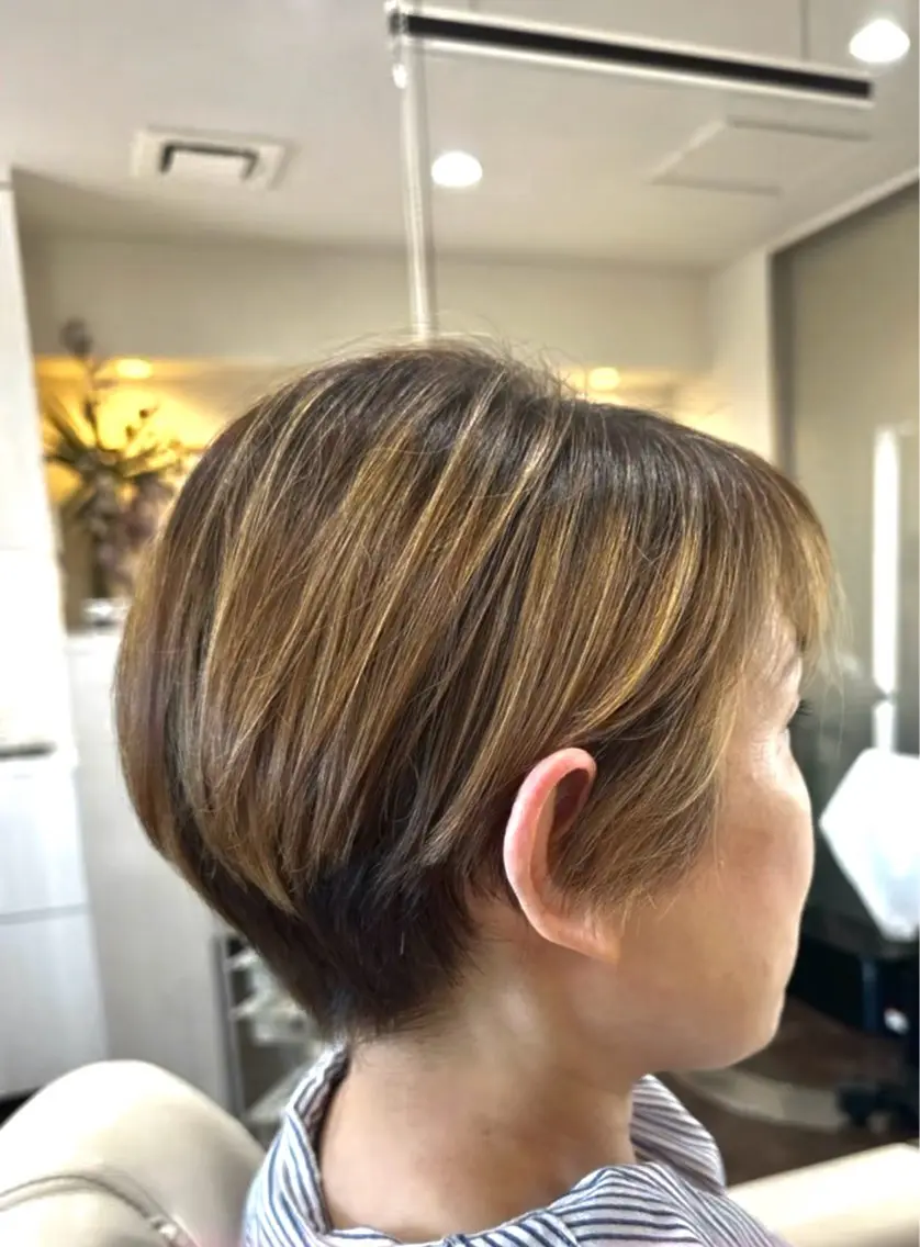 ショート メンズカットモデル 佐藤 亜由美のヘアスタイル
