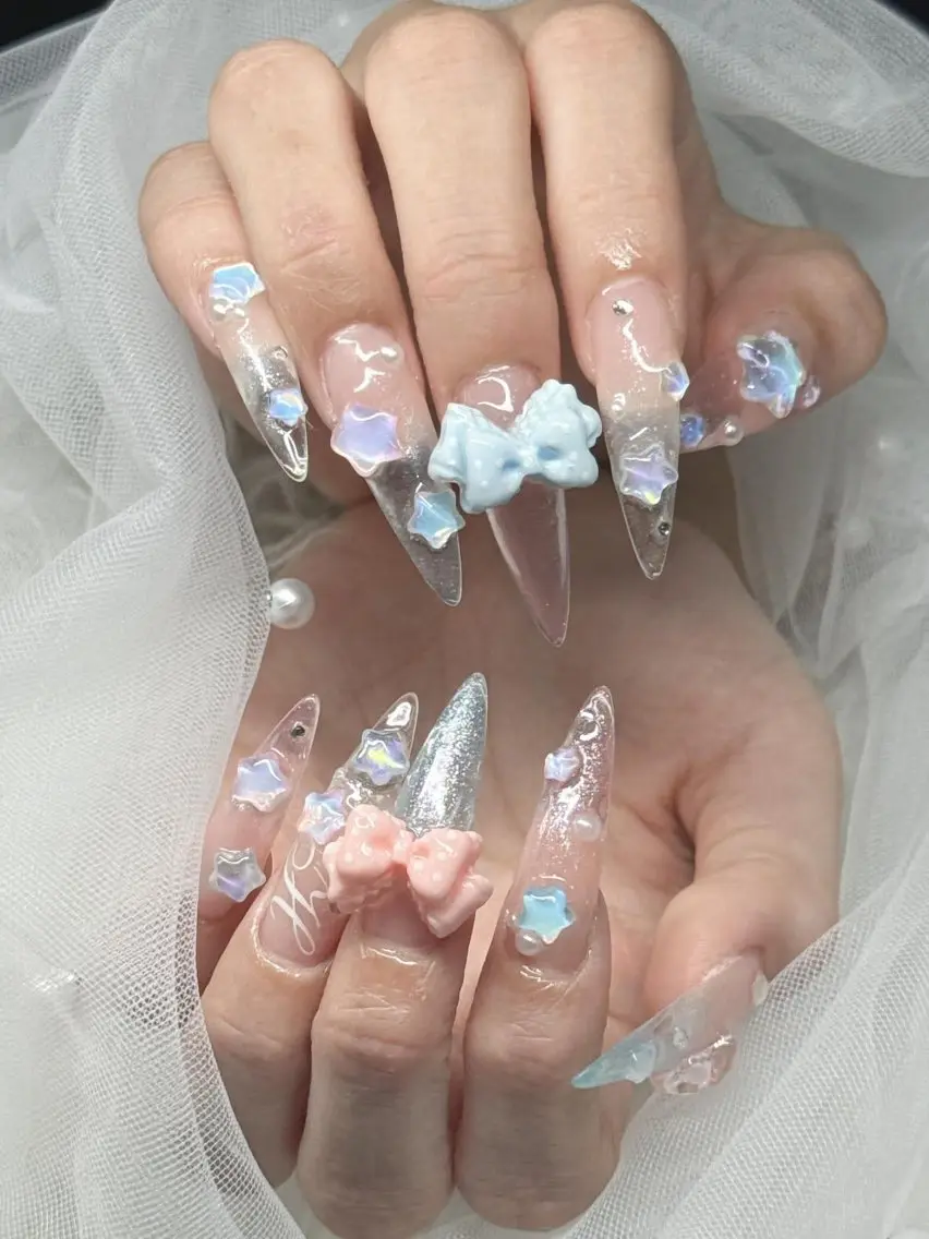 ネイル ハンドネイル Lee Nails チップ長さだし専門店のネイルデザイン