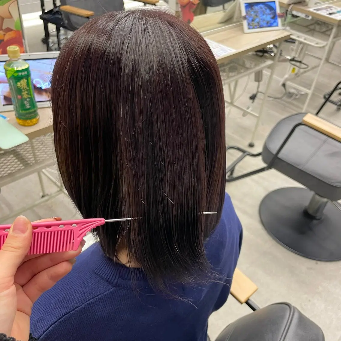 ショート カラー ヘアカラー ななみ.⋆𝜗𝜚 透明感カラー/まつパのマツエク・マツパデザイン