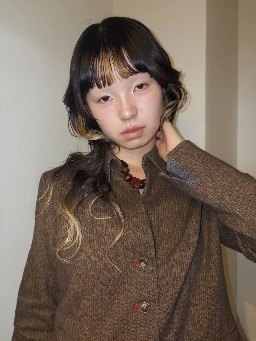 ミディアム カラー ヘアカラー loty _nanamiのヘアスタイル