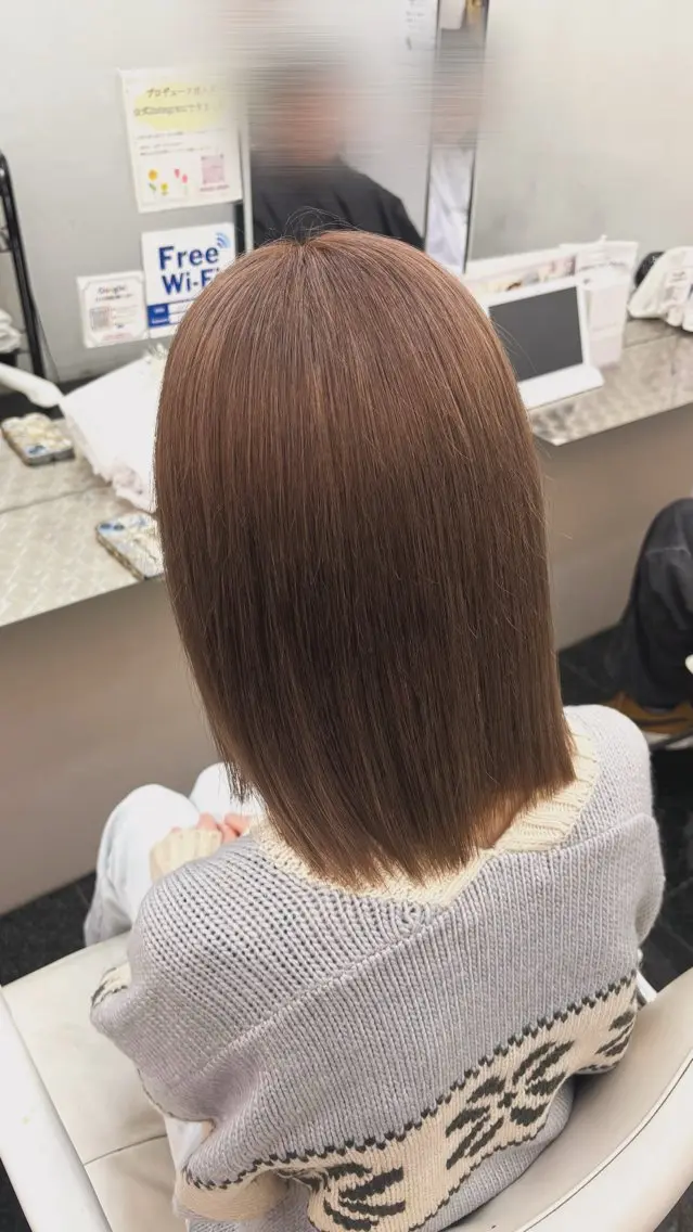 ミディアム カラー ヘアカラー トリートメント 🫧小林舞衣 🌙のヘアスタイル