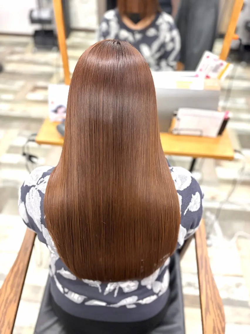 ロング ヘアカラー トリートメント ‎🤍小澤 日菜‎🤍のヘアスタイル