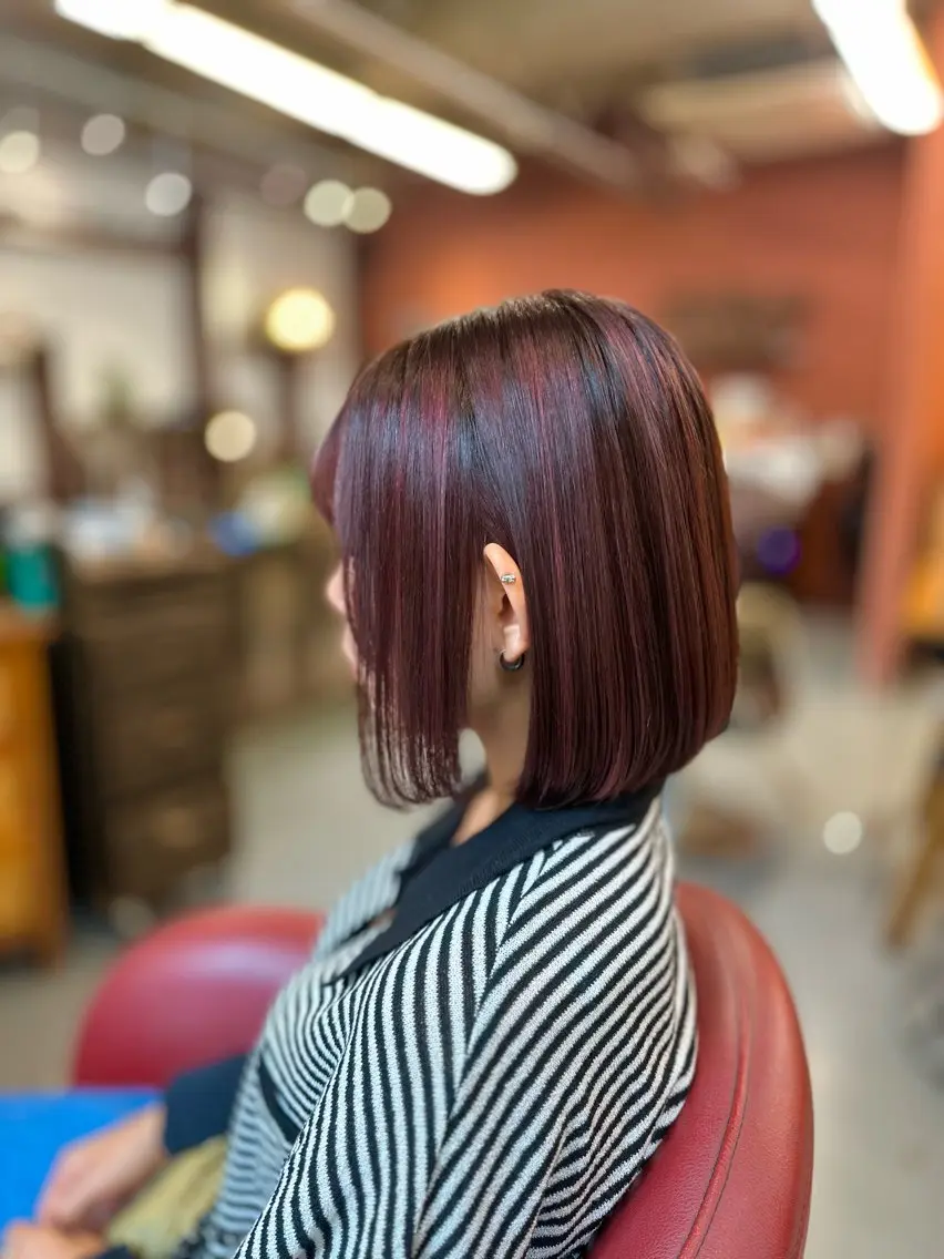 ミディアム カット ヘアカラー トリートメント 全国カットコンテスト 受賞🏅satoのヘアスタイル