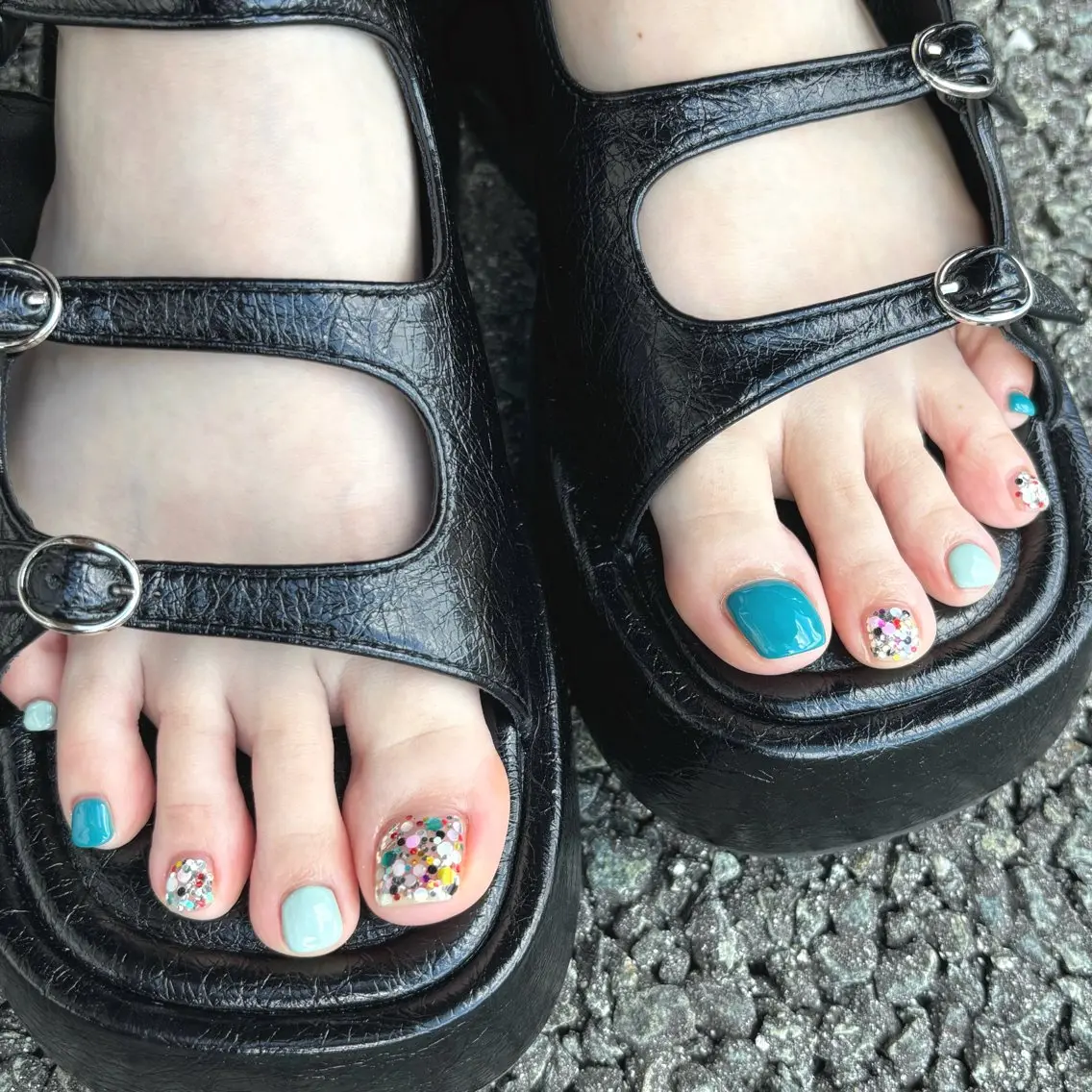 【オフなしフットネイル🌻✨️】フットワンカラーネイル🌟アシスタント技術向上モデル募集中🎶の写真