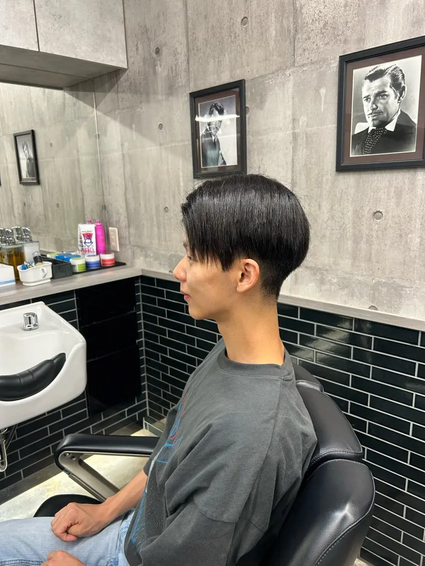 ショート メンズ センターパート カットモデル募集⭐️ HINANOのヘアスタイル