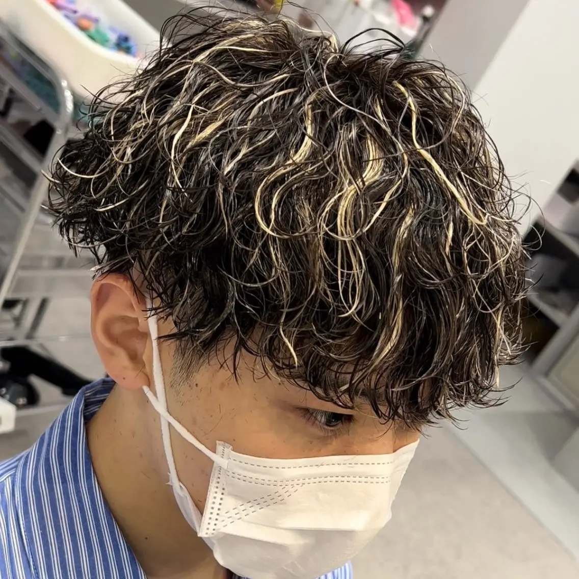 ミディアム カラー ヘアアレンジ メンズ fifth 石川 凪のヘアスタイル