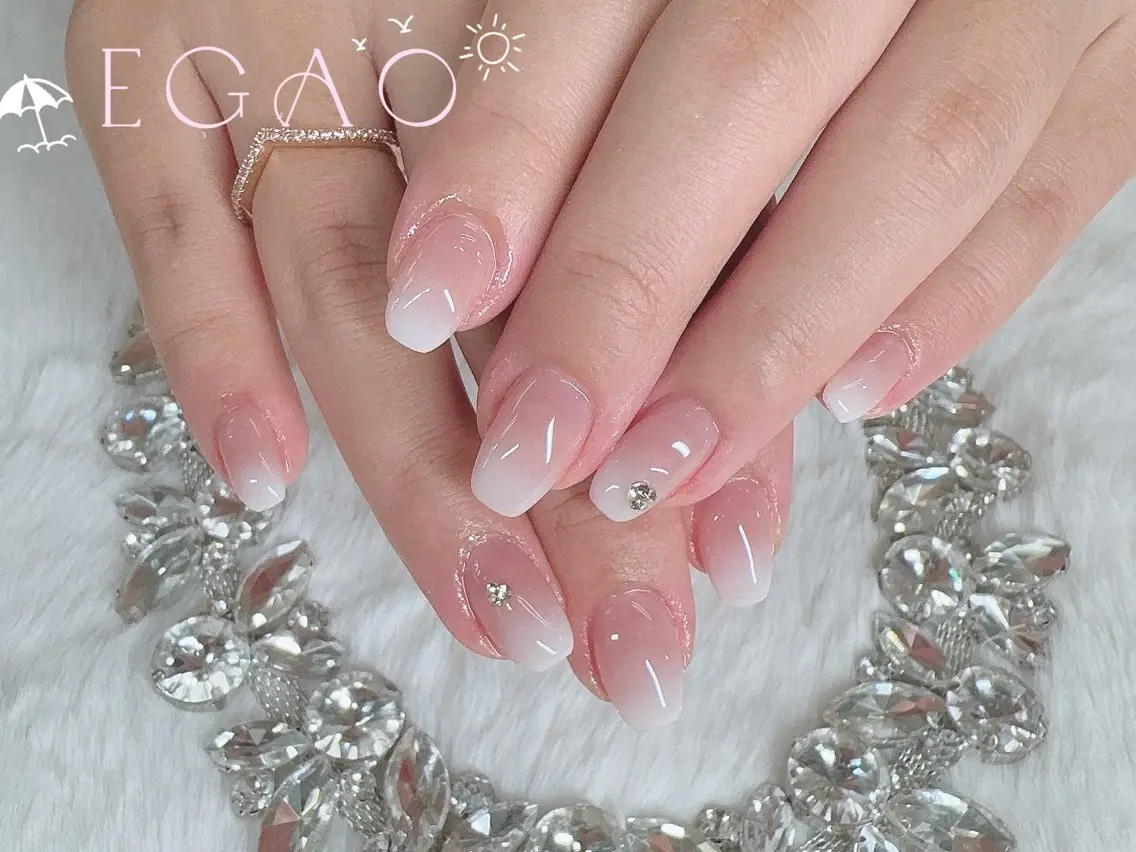 ネイル アートネイル フットネイル フレンチネイル ジェルネイル グラデーション ハンドネイル EGAO NAIL 錦糸町店のネイルデザイン