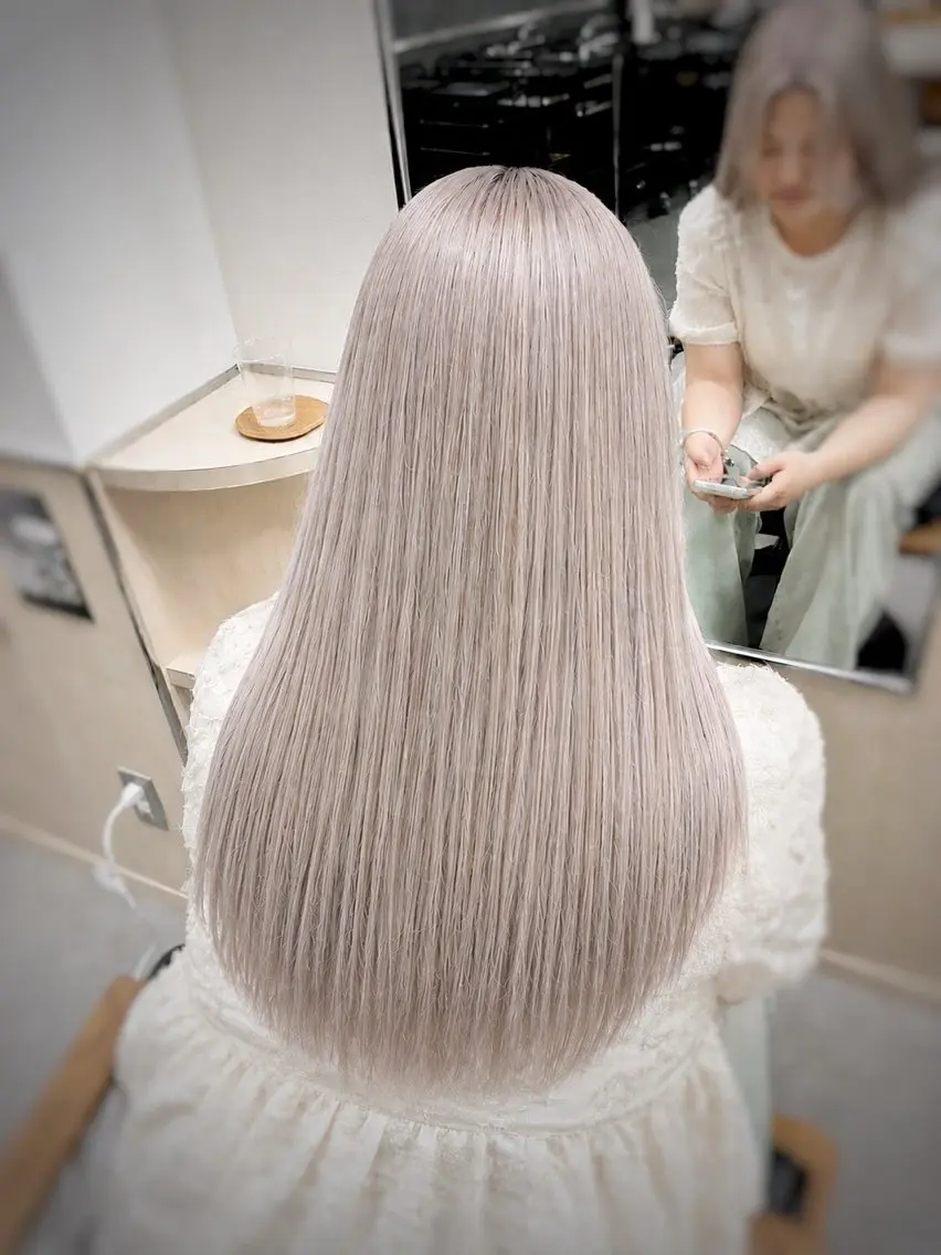 ロング カラー レイヤーカット🍀 さとのヘアスタイル