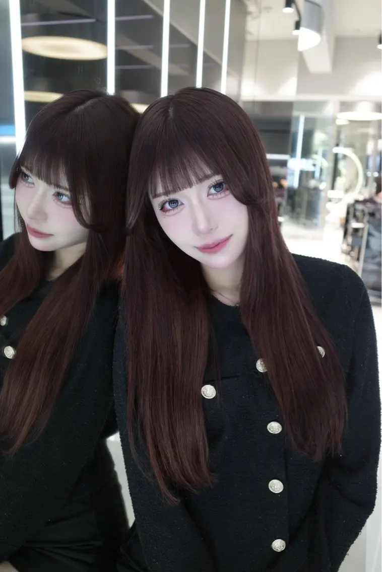 ロング カラー ヘアアレンジ RioN/網紅ヘア 🩶透明感艶カラーのヘアスタイル