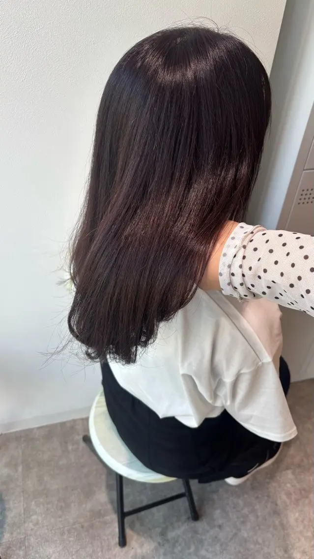 セミロング ヘアカラー トリートメント non. ダブルカラー🎀🤍のヘアスタイル