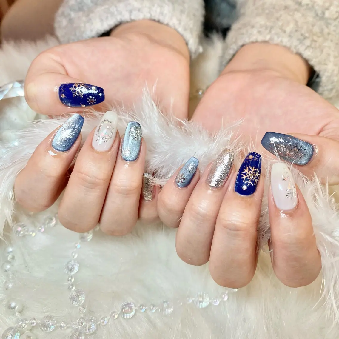 ネイル 冬ネイル ハンドネイル mio nail TANIのネイルデザイン