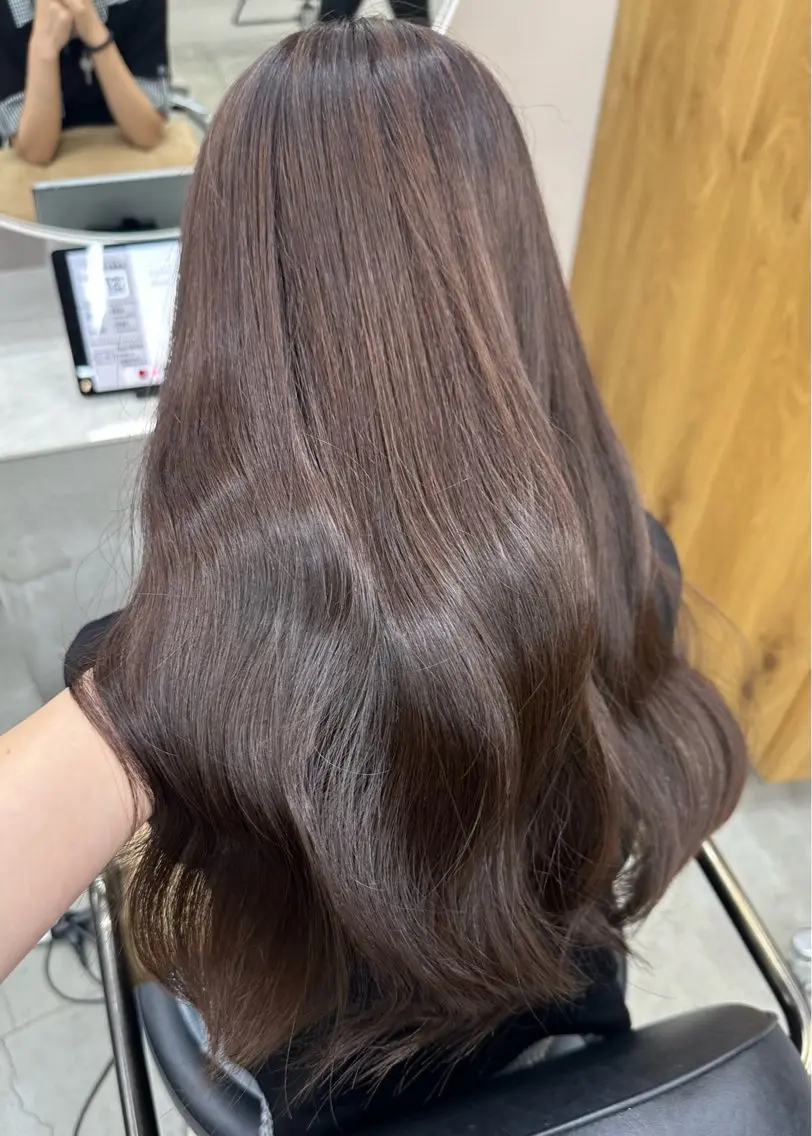 ブリーチなし艶カラー🎀 ᩚ   《３stepトリートメント付き》の写真