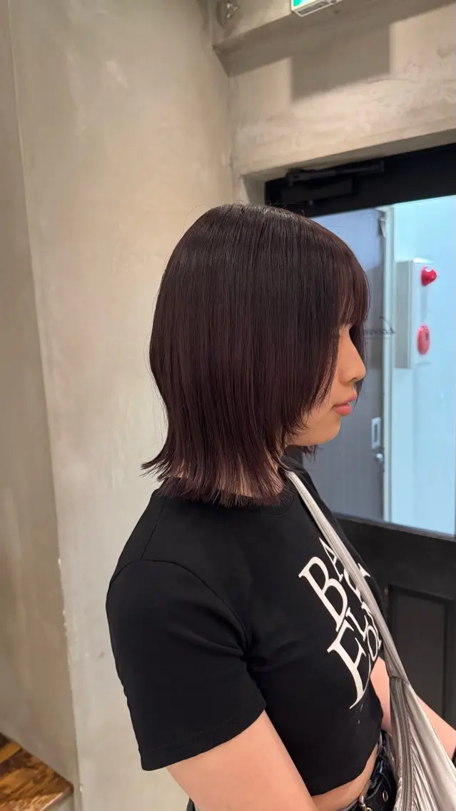 ミディアム カット ヘアカラー トリートメント ボブ/レイヤー/パー マ/新宿/KOKIのヘアスタイル