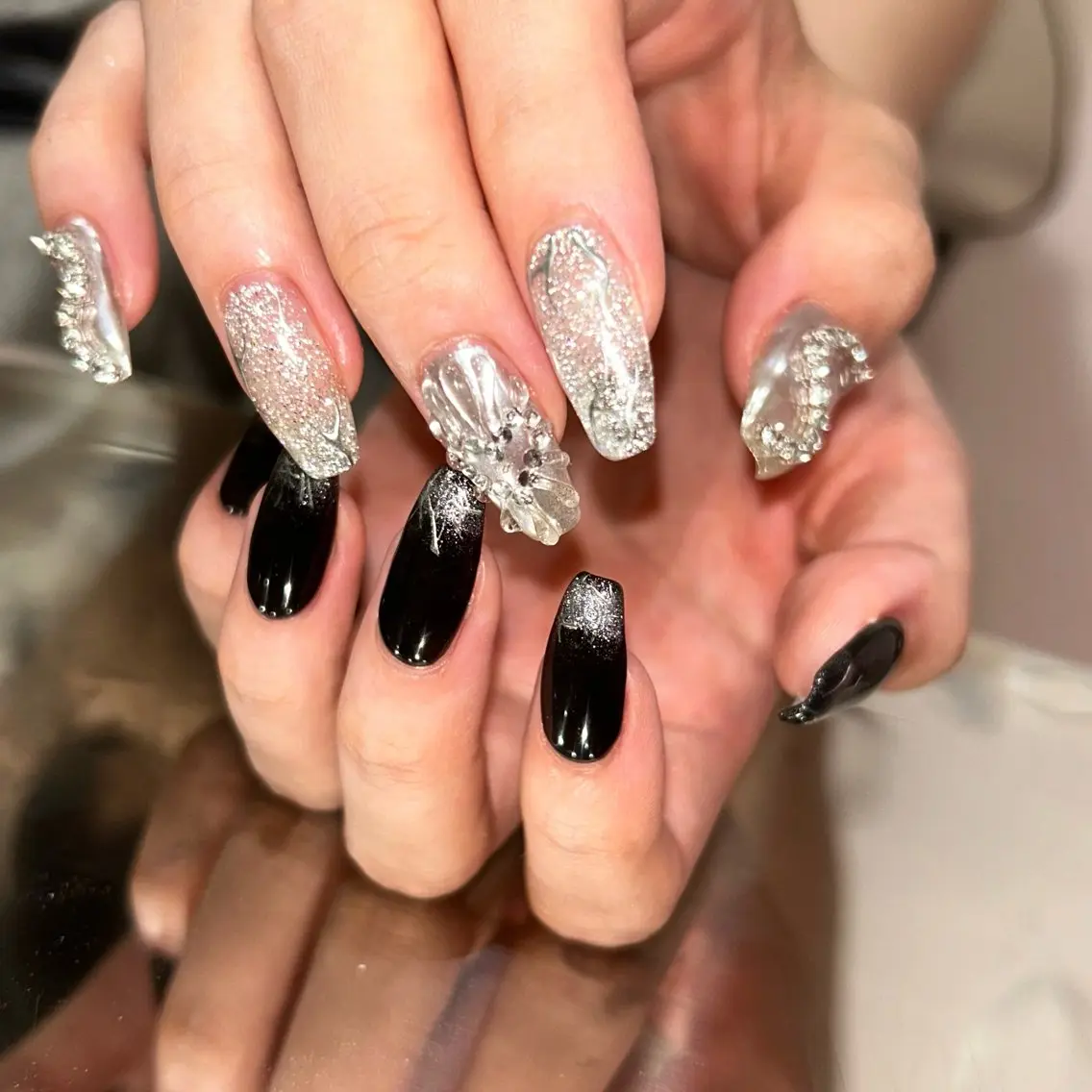 ネイル キラキラネイル ハンドネイル 新宿🐋Balena nail/JURIのネイルデザイン