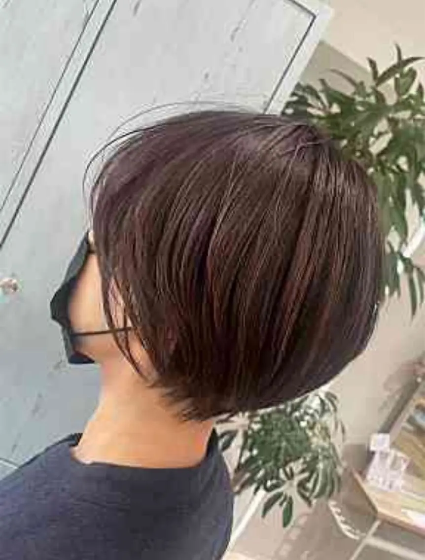 ショート ショートヘア 透明感/チョコカラー 💍TAMA💍のヘアスタイル