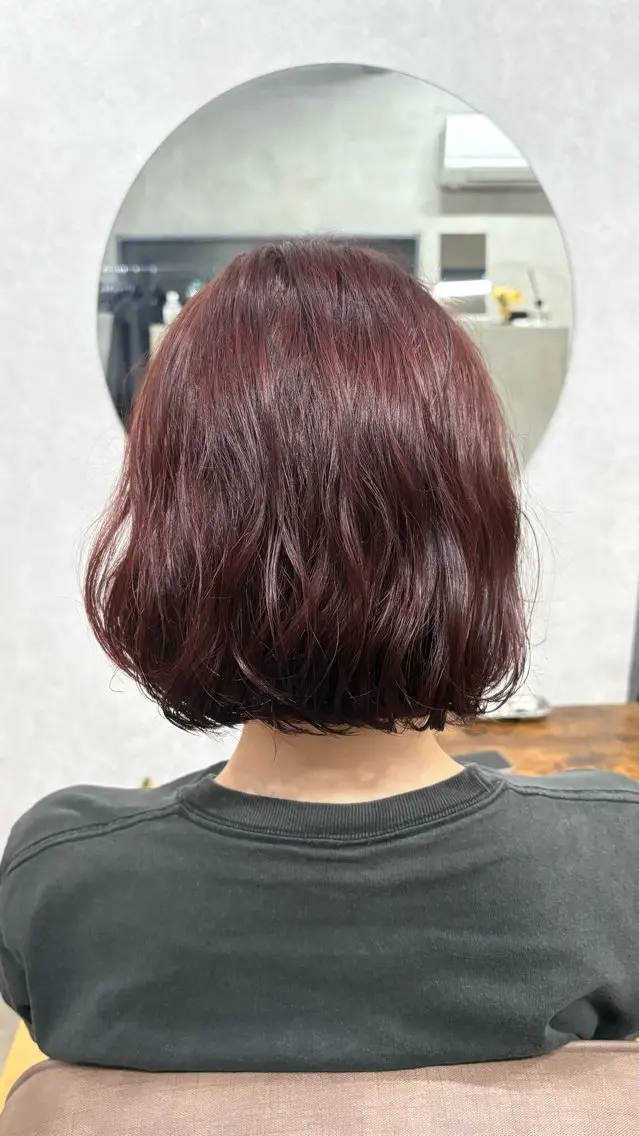 艶ケアカラー(ブリーチなしワンカラー)+クイックTRの写真