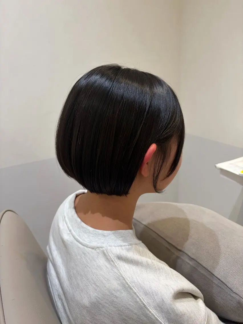 ショート ショートボブ 丸みショート ボブ ショートヘア 韓国ヘア・カラー 🩵SHIZUKUのヘアスタイル