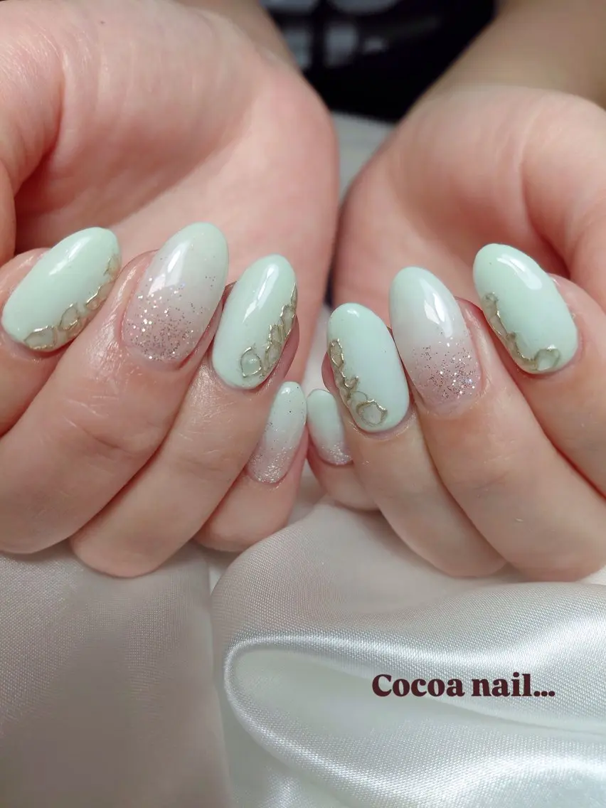 ネイル 持ち込み パステルネイル cocoa nail mayaのネイルデザイン