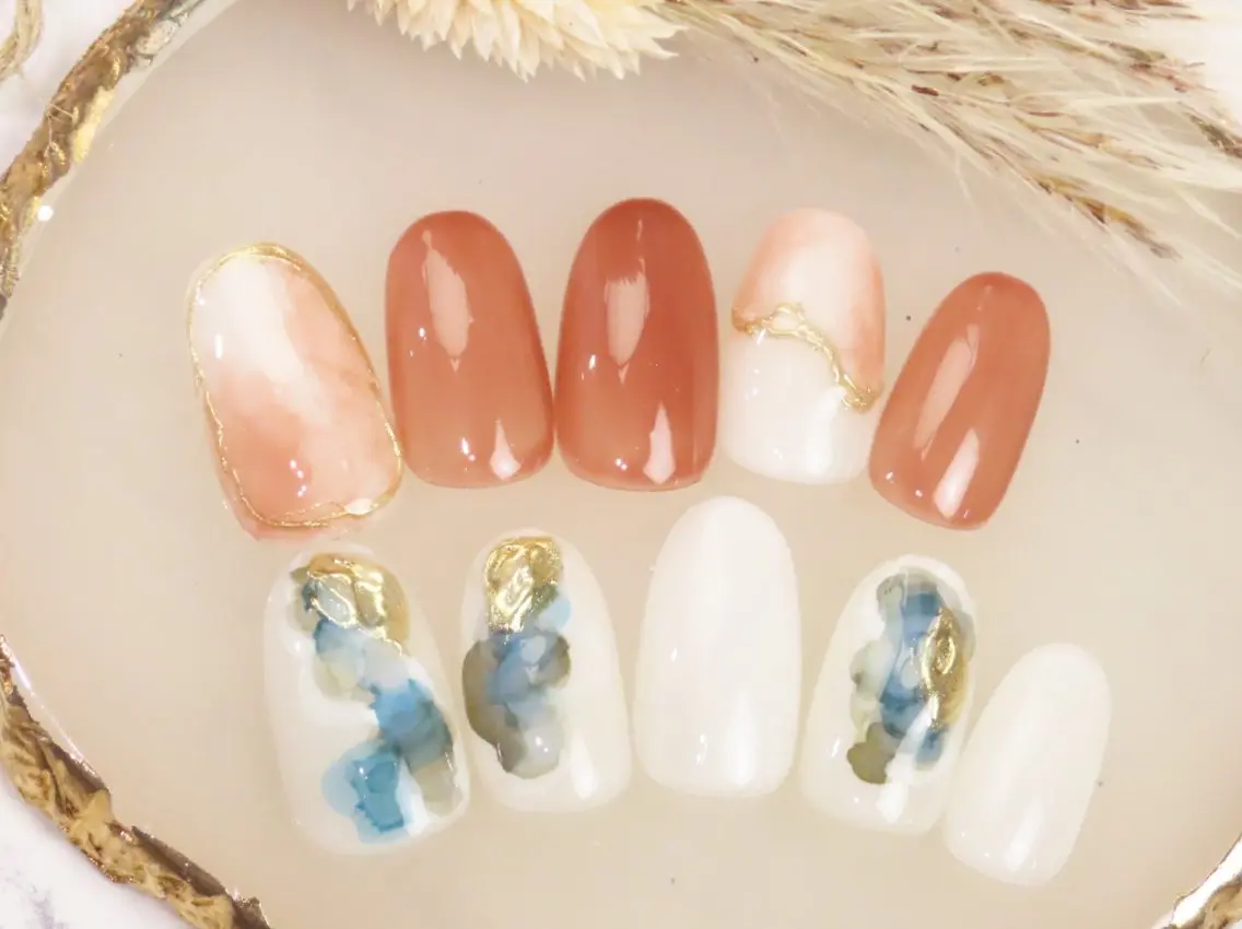ネイル シンプルネイル ハンドネイル ネイル&巻き爪サロン 　AKnailのネイルデザイン
